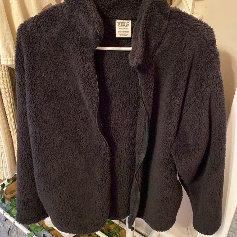 PINK fuzzy fluffy jacket